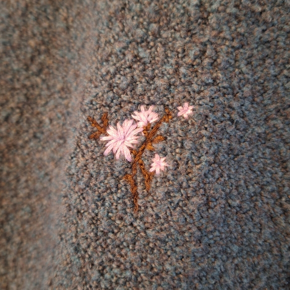 Madewell Embroidered Cross- Stitch Floral Pullover Sweater XS - Picture 8 of 9